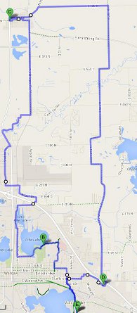 Map of Leesburg Tour
