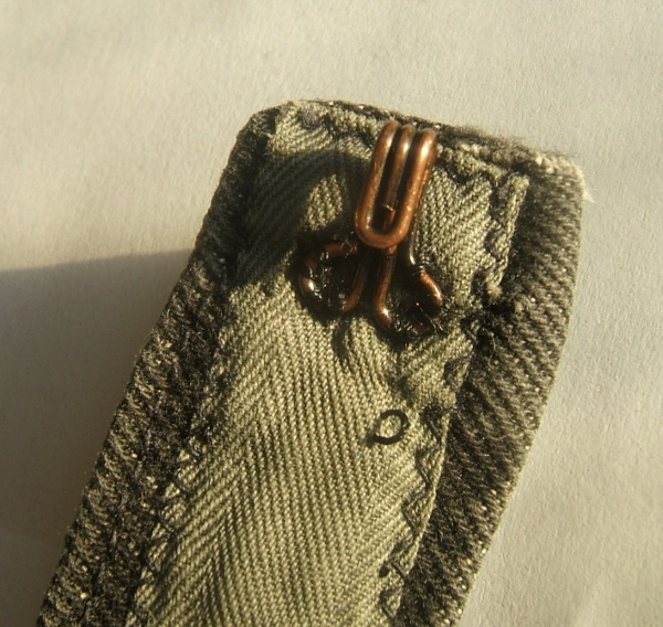 hook sewn to waistband