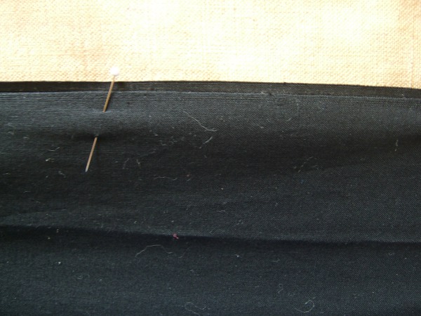 pinning the center seam